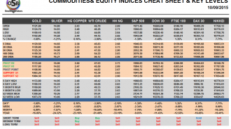 Commodities and Indices Cheat Sheet September 10