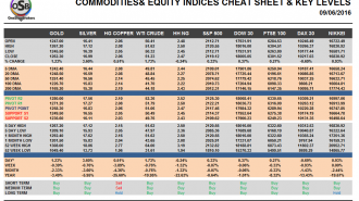 Commodities and Indices Cheat Sheet June 09