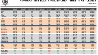 Commodities and Indices Cheat Sheet Feb 13